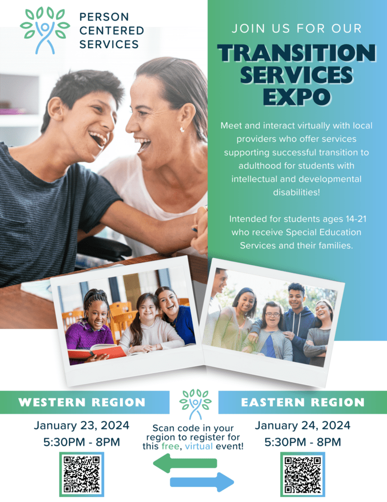 Virtual Transition Expo 2024 Person Centered Services